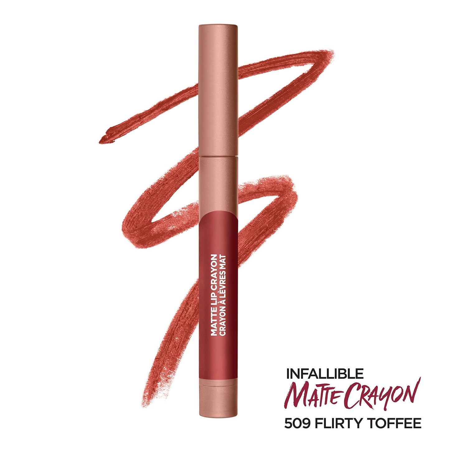 L'Oreal Paris Infallible Matte Lip Crayon, Flirty Toffee (Packaging May Vary) Beauty & Personal Care L'Oreal Paris