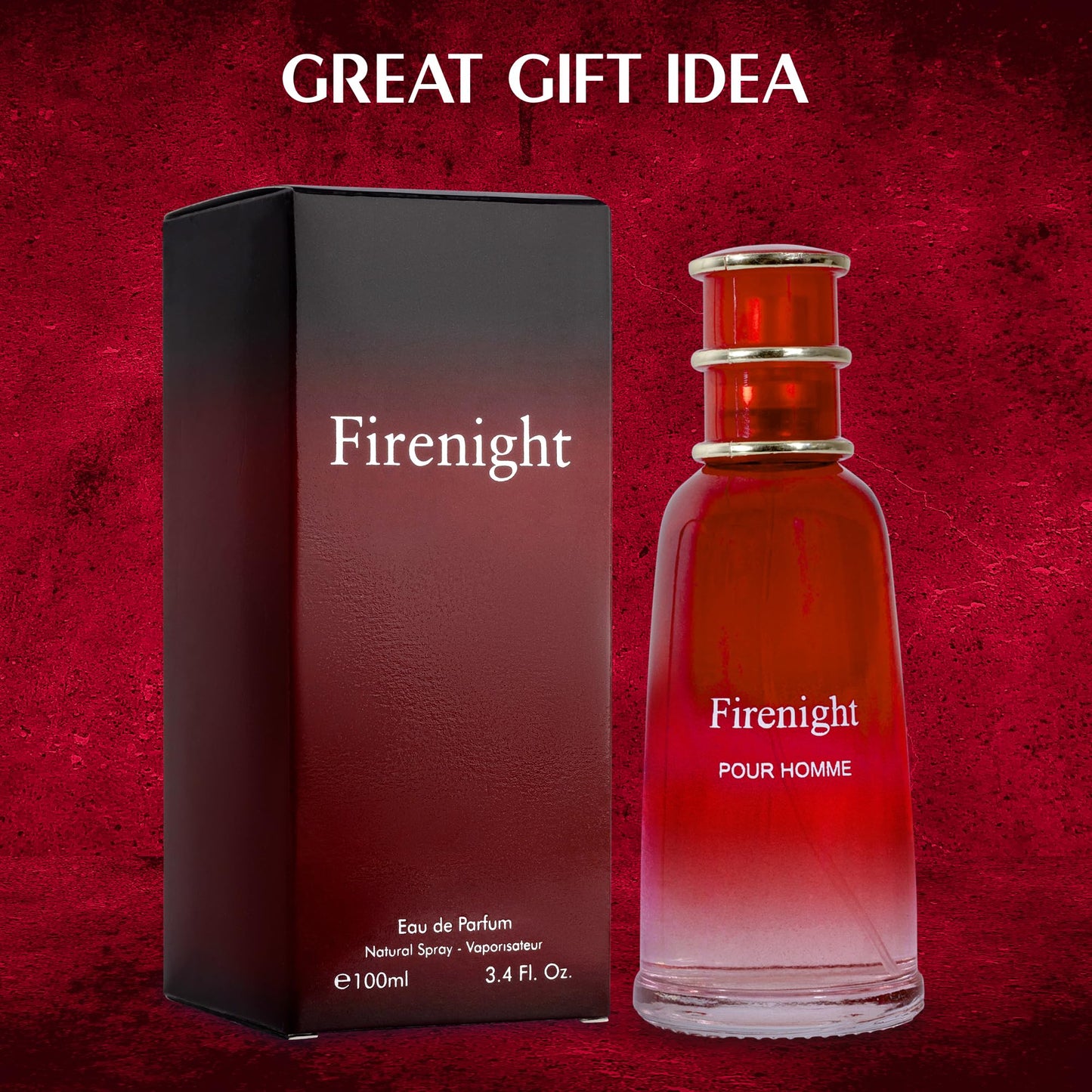 NovoGlow Firenight Pour Homme- Eau De Parfum Spray Perfume, Fragrance For Men- Daywear, Casual Daily Cologne 3.4 Oz Bottle- Ideal EDT Beauty Gift Beauty & Personal Care NovoGlow
