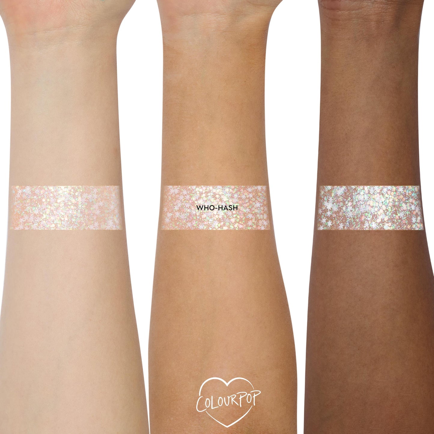 ColourPop x The Grinch Who-Hash Gliterally Obsessed Iridescent Body Glitter Gel - Limited Edition Glitter Makeup for Hair, Face & Body - Holiday Beauty & Personal Care ColourPop