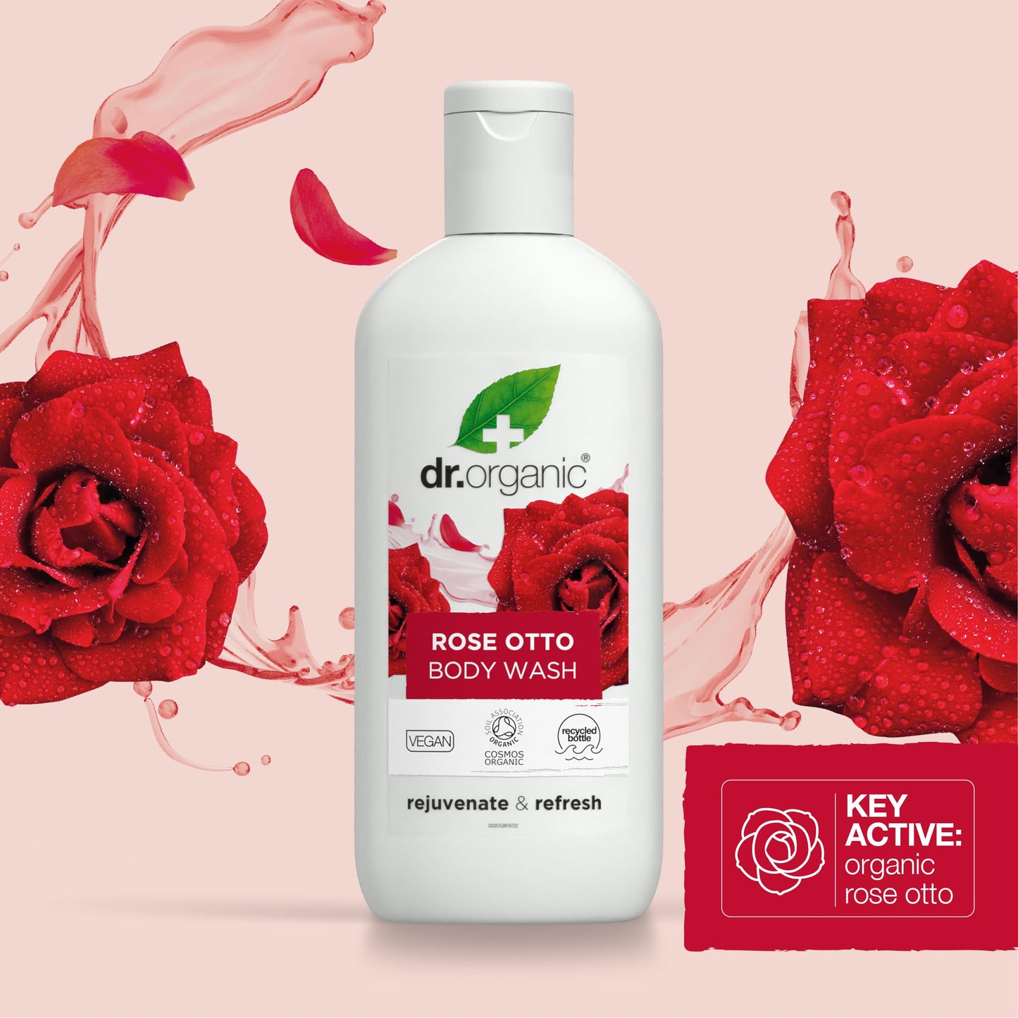 Dr Organic Rose Body Wash 250ml Beauty & Personal Care Dr. Organic