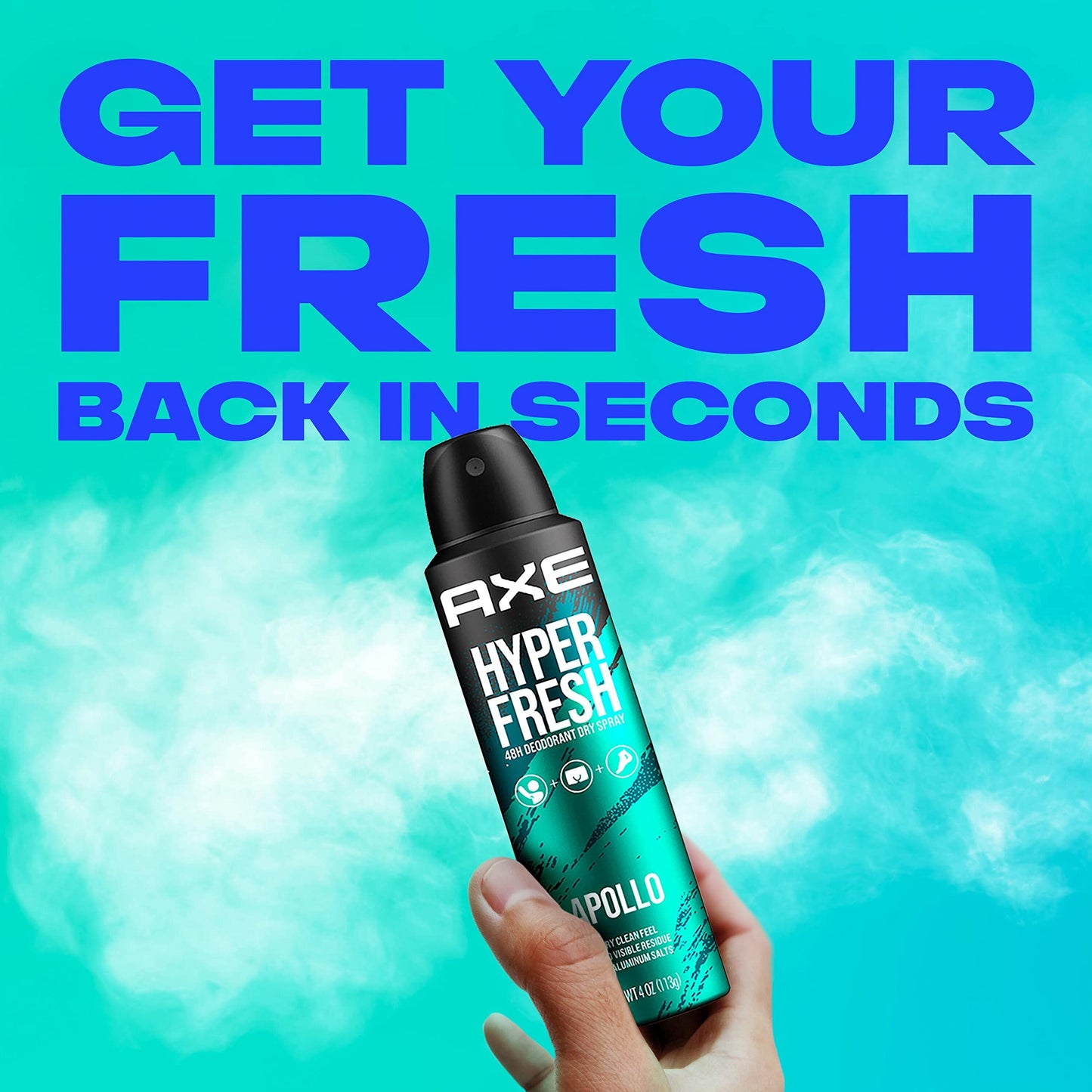 AXE Apollo Deodorant Spray 48 Hour Odor Protection Fresh Sage and Cedarwood Deodorant without Aluminum and without Residue 4 oz Beauty and Personal Care AXE