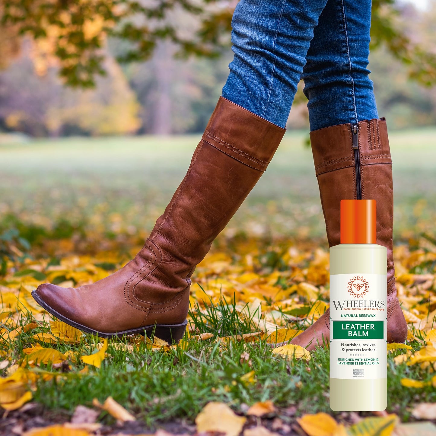 Wheelers Beeswax Leather Balm, 300ml | Cleans, Protects & Revives | Coconut Essential Oils & Vanilla Pods Beauty & Personal Care Wheelers
