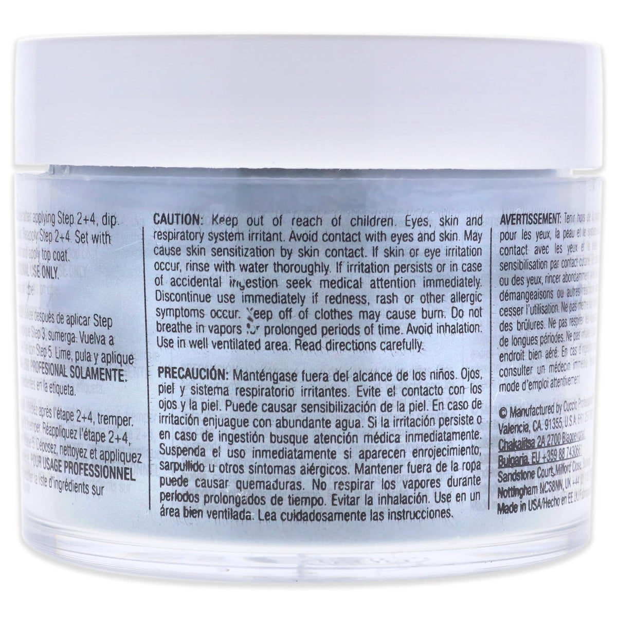 Cuccio Colour Powder Nail Polish - Lacquer For Manicure And Pedicure - Highly Pigmented Powder That Is Finely Milled - Durable Finish With A Flawless