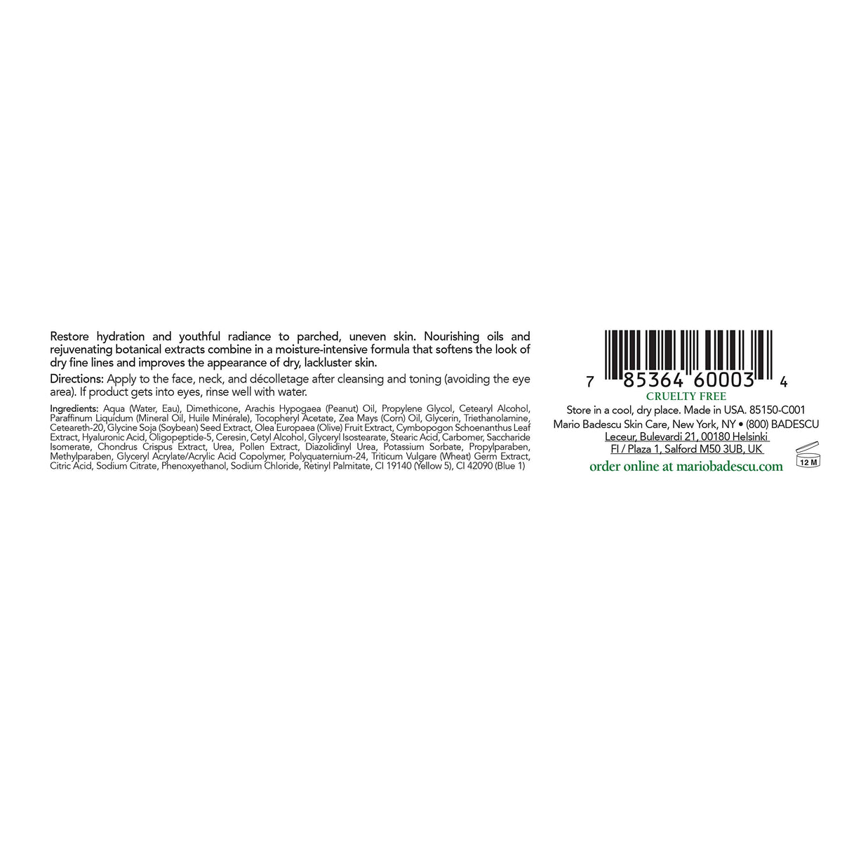 Mario Badescu Ceramide Complex with N.M.F. & A.H.A. for Oily and Sensitive Skin | Facial Cream that improves Skin Tone |Formulated with Ceramide Beauty & Personal Care Mario Badescu