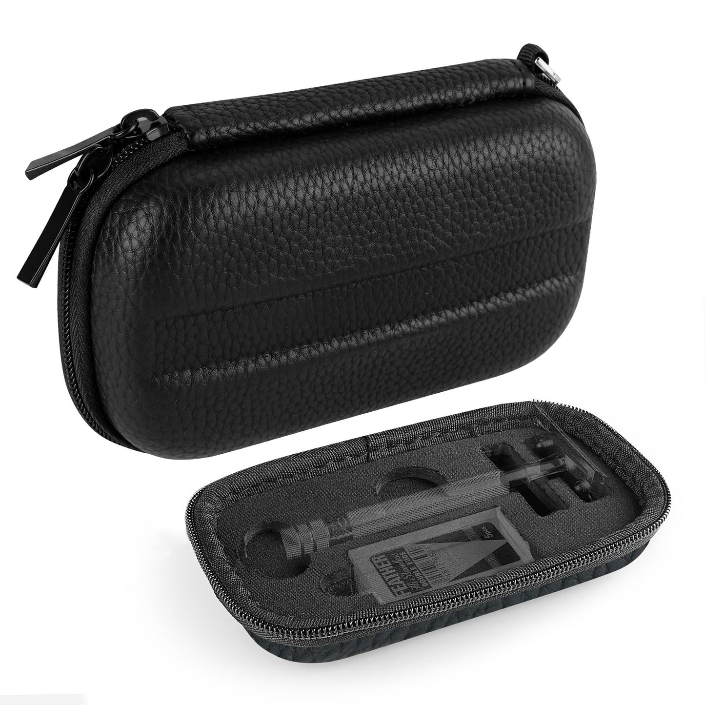 Linkidea Hard Travel Case Compatible with Vikings, Merkur, Shaving Revolution Double Edge Safety Razor, Storage Box Organizer for Safety Razor Beauty and Personal Care Linkidea
