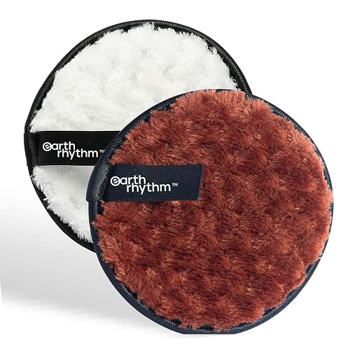 Earth Rhythm Reusable Makeup Remover Cleansing Pads Easily Removes Stubborn Face & Eye Makeup Multifunctional, Safe for Oily, Dry or Sensitive Skin Beauty & Personal Care Earth Rhythm