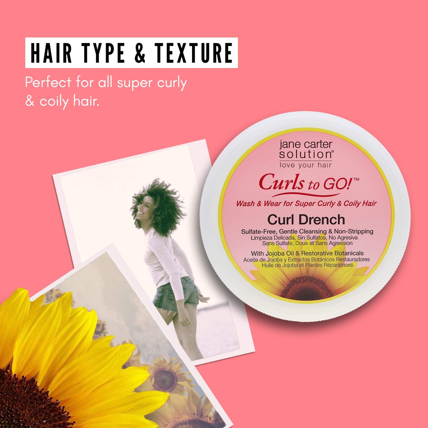 Jane Carter Solution Curl Drench Cleansing Co-Wash (16oz) - Hydrating, Nourishing, Reduce Frizz Beauty & Personal Care Jane Carter Solution