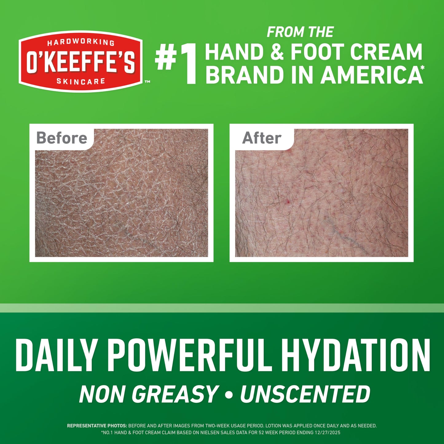 O’Keeffe’s Hardworking Body Lotion, Deep Hydration for Extremely Dry & Cracked Skin, 12 oz Pump (2 Pack), Fragrance-Free & Hypoallergenic, Non-Greasy Beauty & Personal Care O'Keeffe's