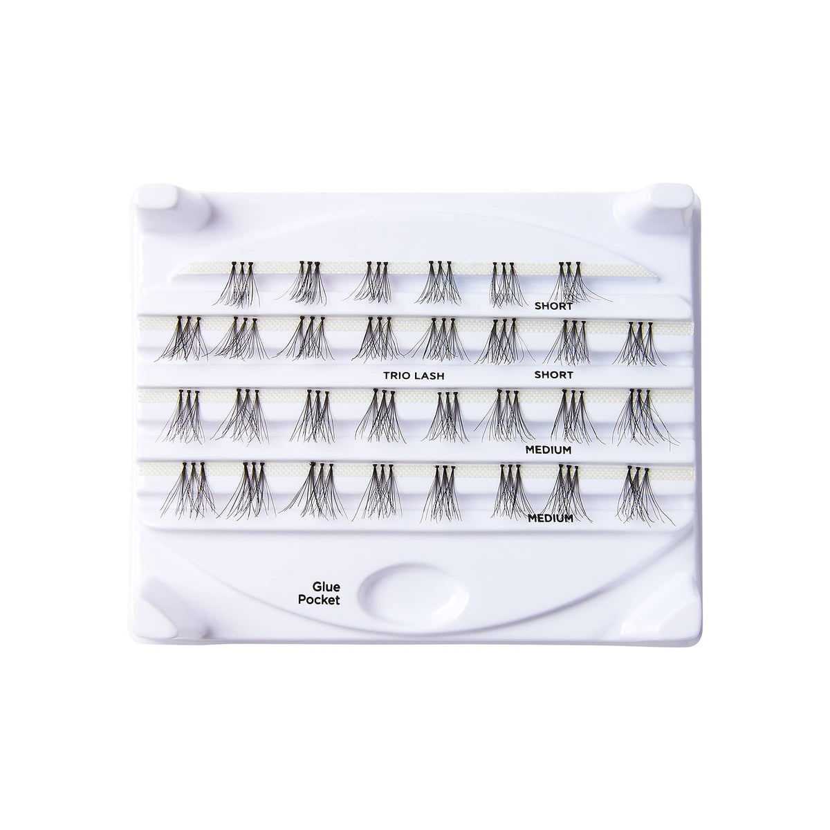 i-ENVY by KISS Trio Lash Classic Medium 30 Lashes (Pack of 6) Natural Style 3X Faster Easier Application Beauty & Personal Care i•ENVY