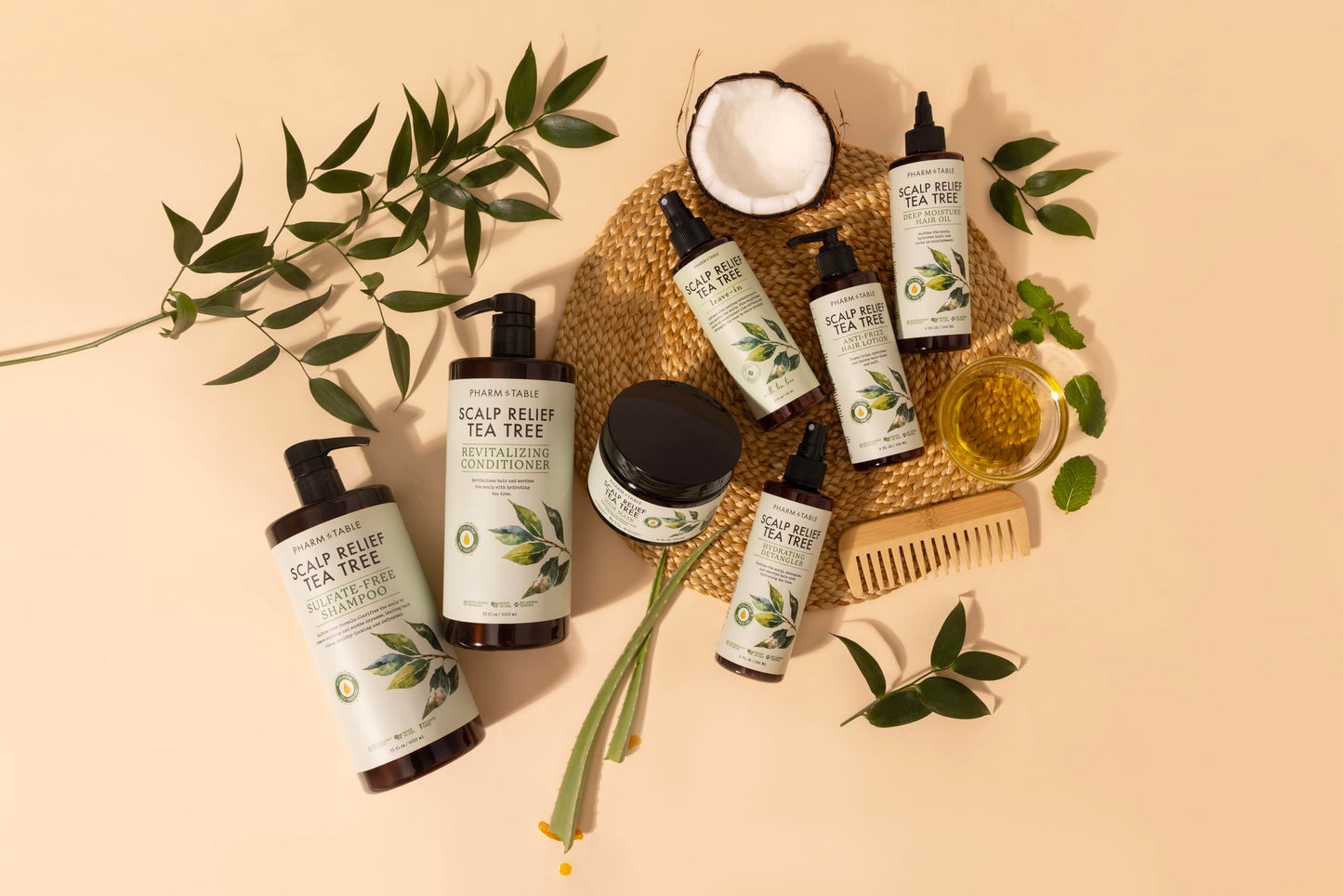 Leave In Conditioner Spray - Tea Tree Scalp Treatment - Anti-Dandruff Treatment, Dry & Itchy Scalp Treatment, Hydrating & Medicated Formula Beauty & Personal Care PHARM TO TABLE