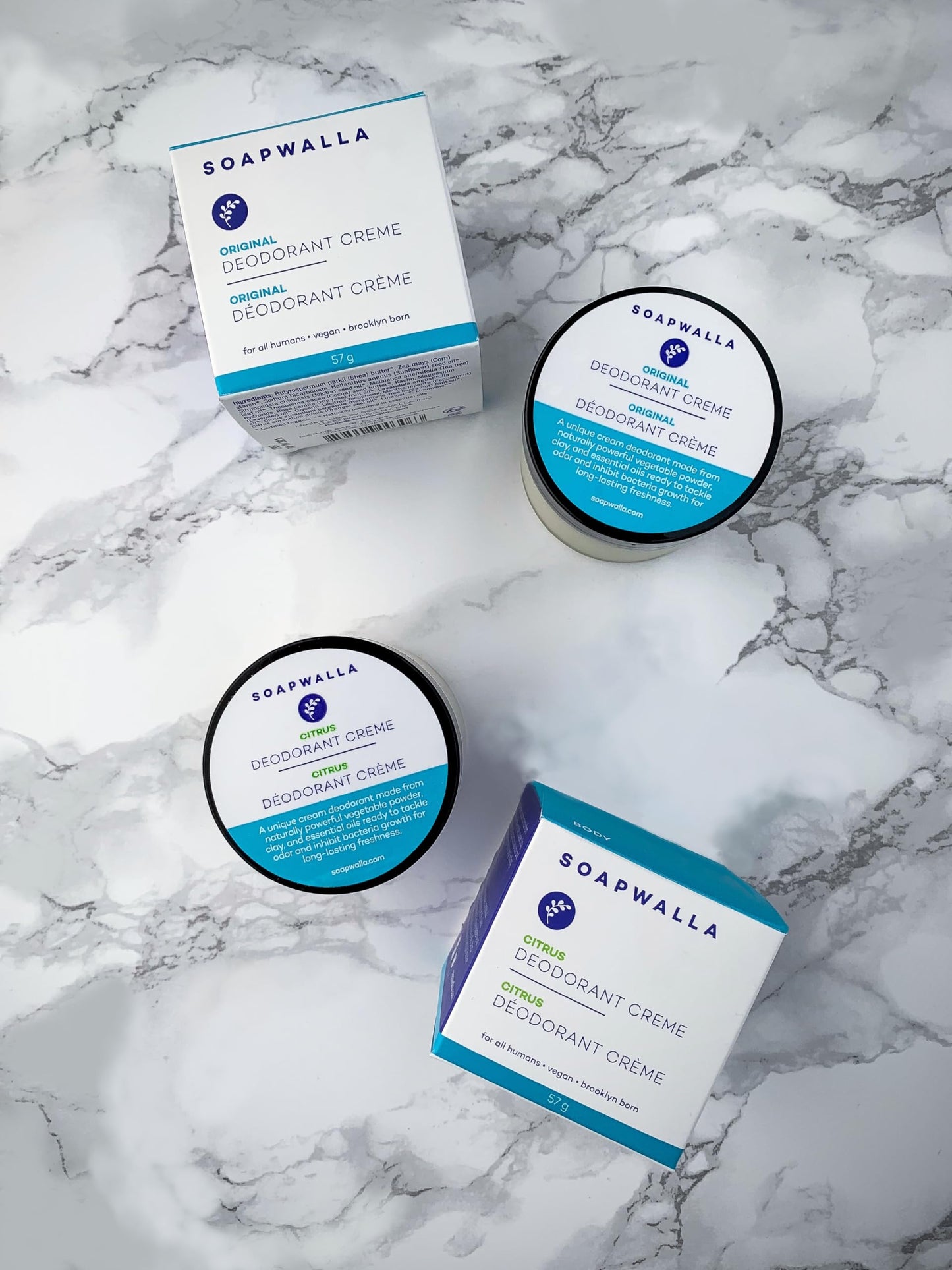 Soapwalla - Natural Citrus Aluminum-Free Deodorant Cream - Vegan, Cruelty-Free, Clean Skincare (Full Size, 2 oz - 57 g) Beauty and Personal Care Soapwalla