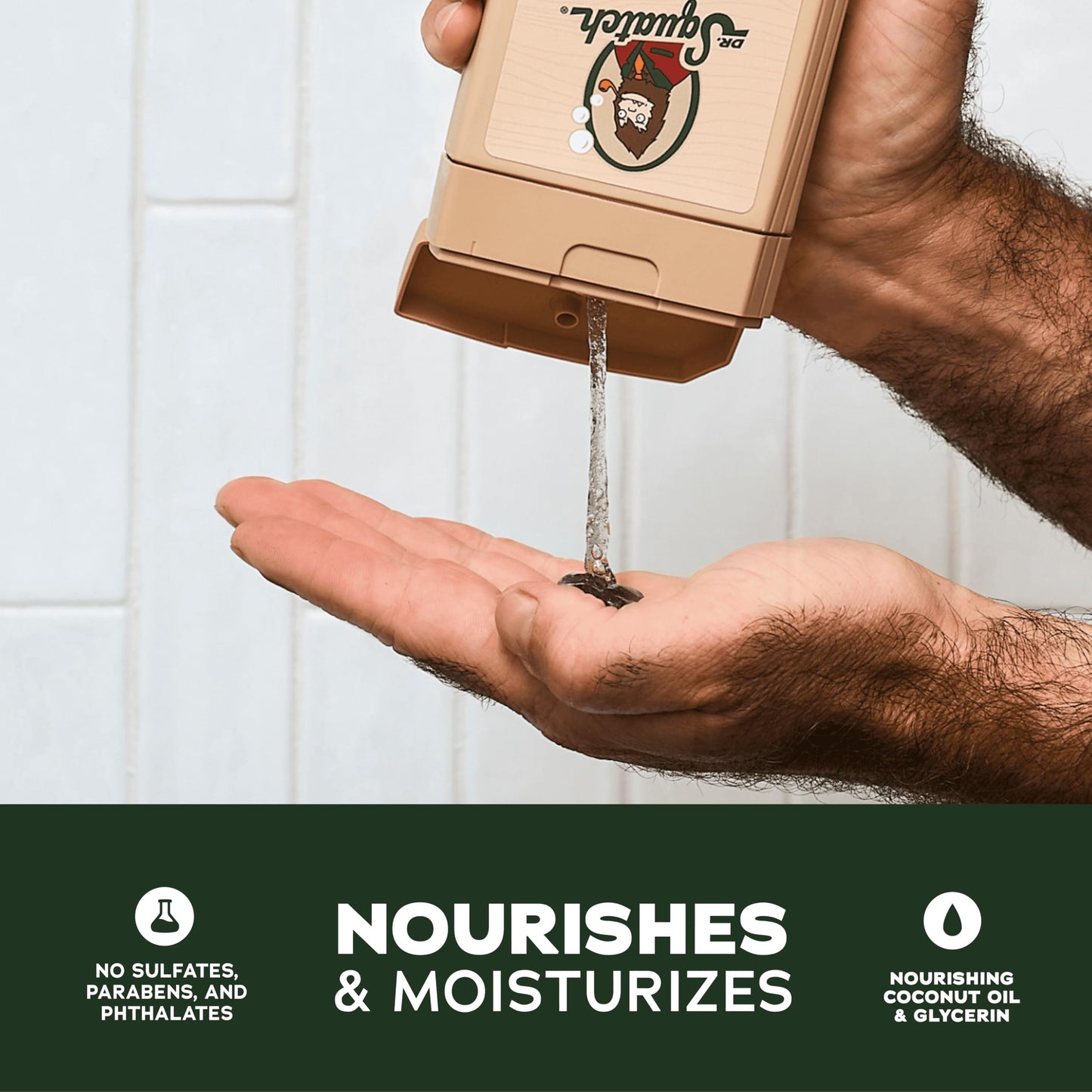 Dr. Squatch NEW Body Wash for Men with Nourishing, Natural Ingredients | No Paraben, Phthalate, Sulfate | All Day Moisture | Long Lasting Scent | Pine Beauty & Personal Care Dr. Squatch