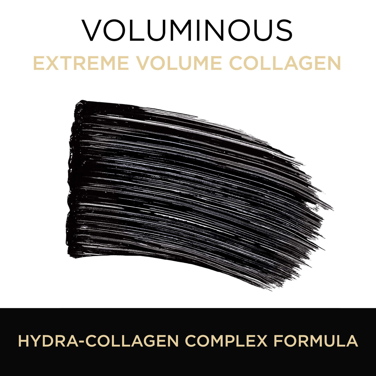 L’Oréal Paris Voluminous Extra-Volume Collagen Waterproof Mascara, Blackest Black, 0.34 Ounces