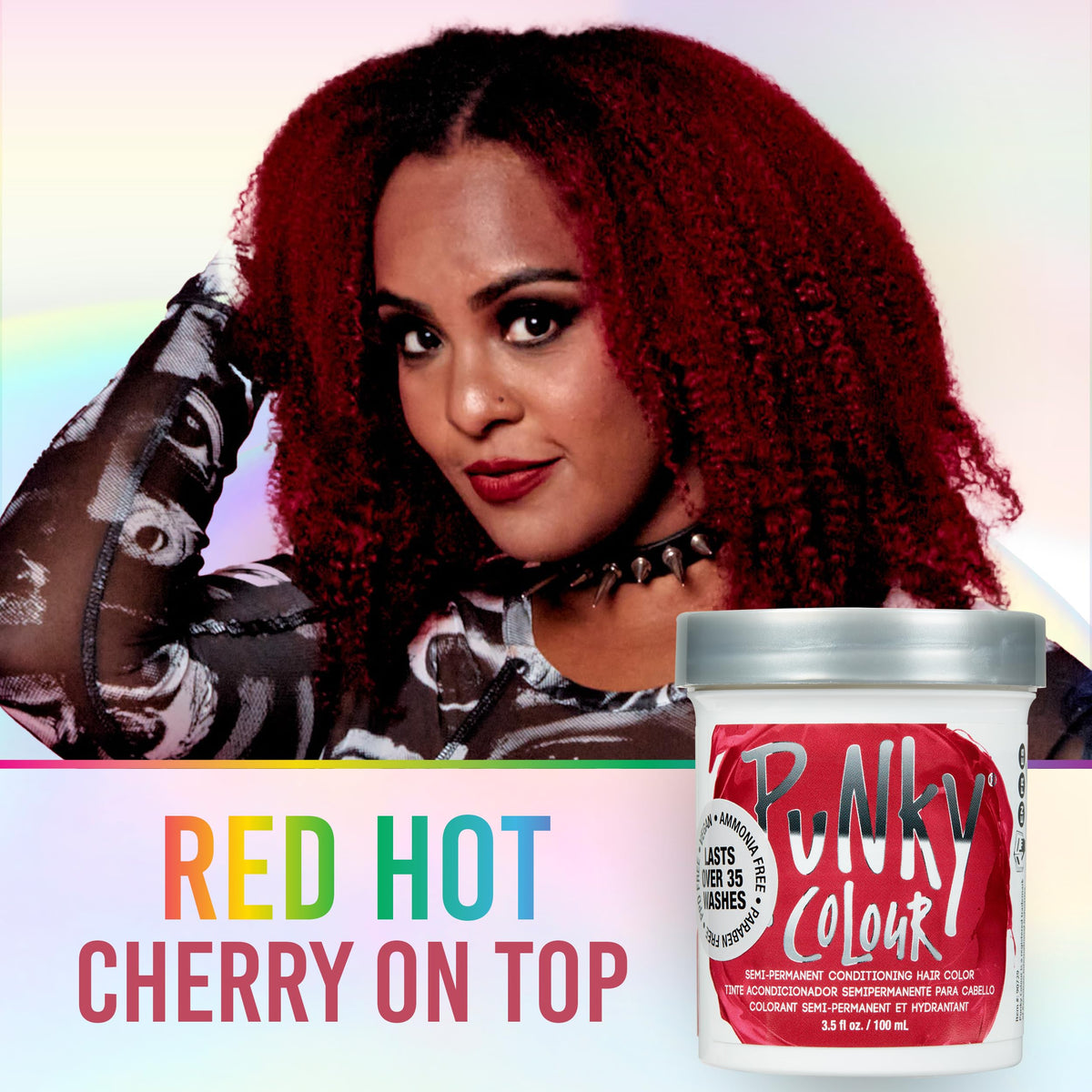 Punky Cherry on Top Semi Permanent Hair Color - Vegan, & Cruelty-Free Conditioning Hair Dye, Lasts Up to 35 Washes, 3.5 fl oz Beauty & Personal Care Punky