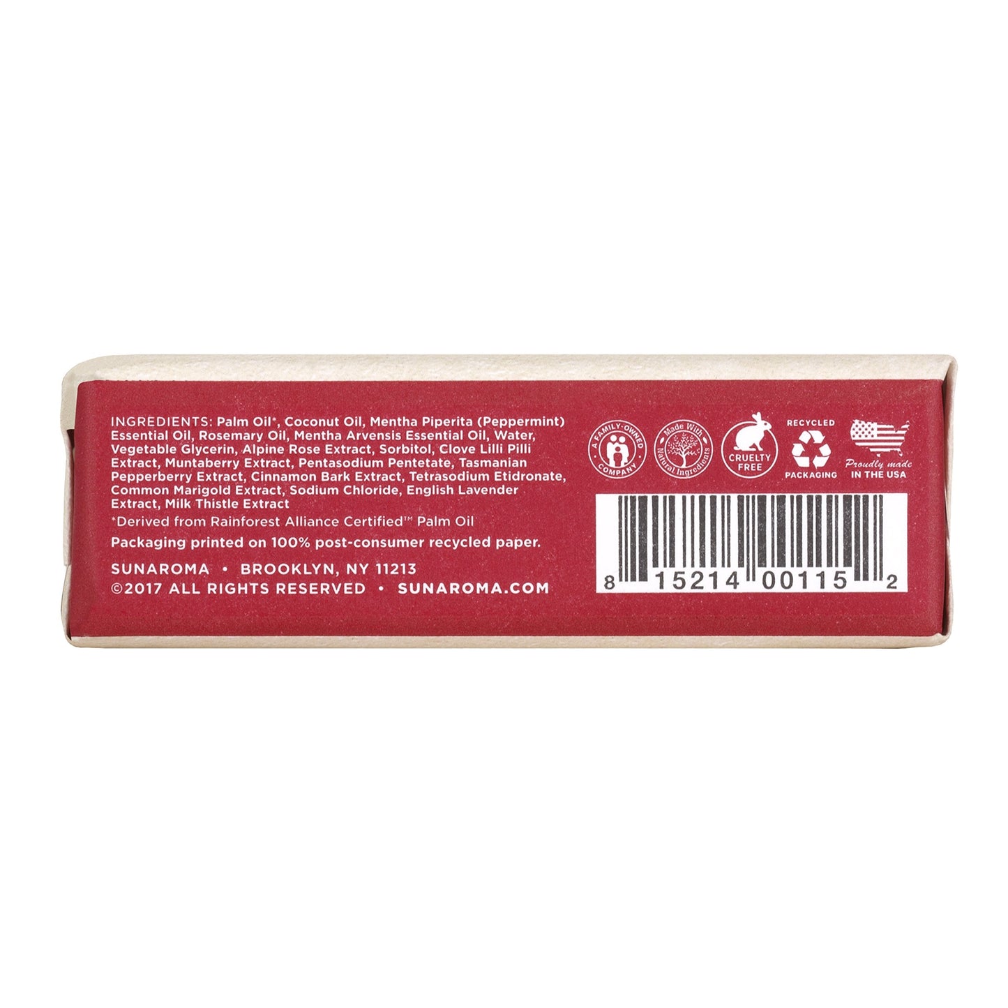 Sunaroma Peppermint Oil W/ Tasmanian Pepperberry and Alpine Rose Soap (8 Ounce) Beauty & Personal Care SUNAROMA