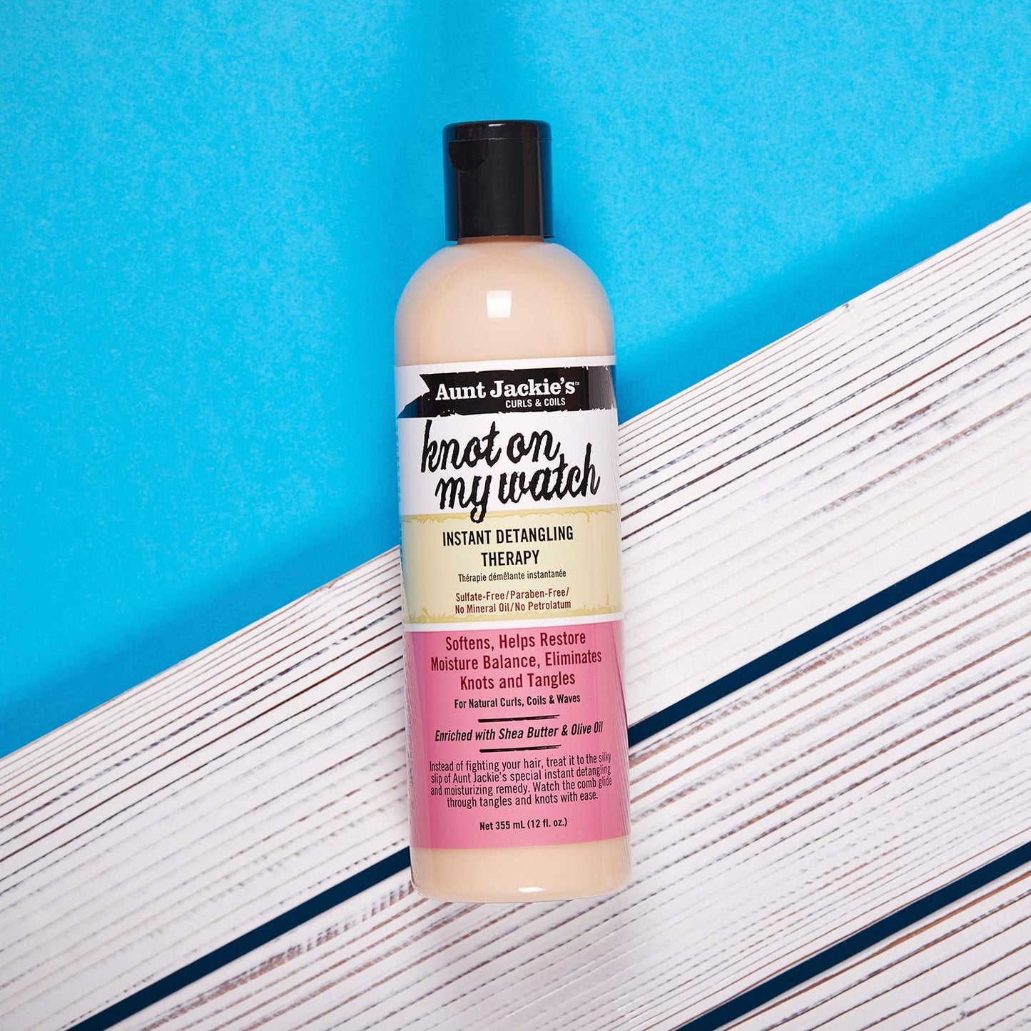 Aunt Jackie's Curls and Coils Knot On My Watch Instant Hair Detangling Therapy for Natural Curls, Coils and Waves, Enriched with shea Butter, 16 oz Beauty & Personal Care Aunt Jackie's