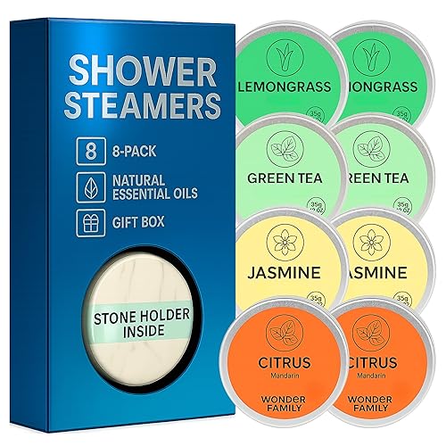Shower Steamers Aromatherapy Gift Set for Women & Men - Vapor Shower Tablets for Sinus Relief - Menthol Eucalyptus Shower Melts - Organic Essential… Beauty & Personal Care WONDER FAMILY