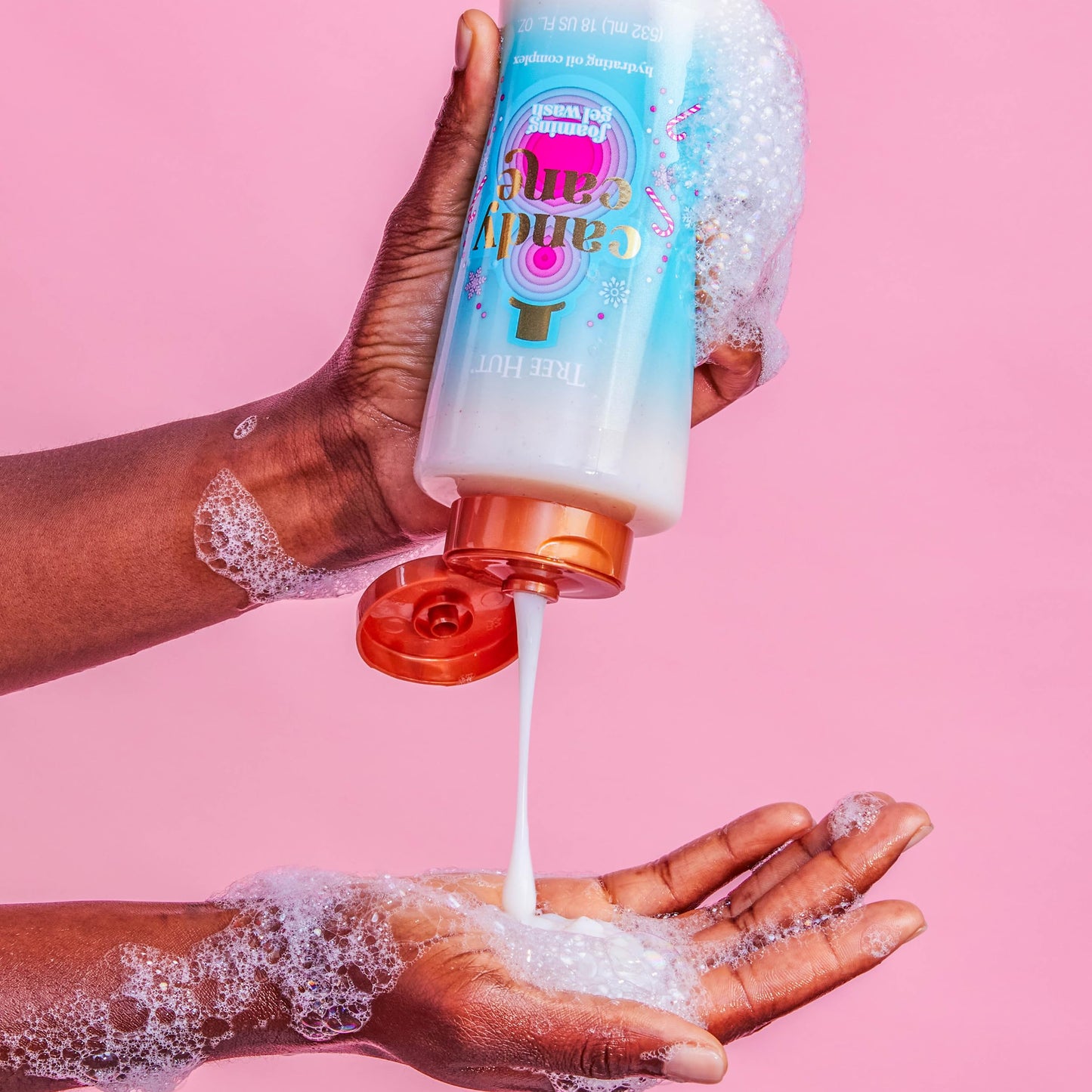 Tree Hut Candy Cane Moisturizing Foaming Gel Wash | Cleanse & Soothe Skin Without Stripping Moisture | Made with our Hydrating Oil Complex | Limited Beauty & Personal Care Tree Hut
