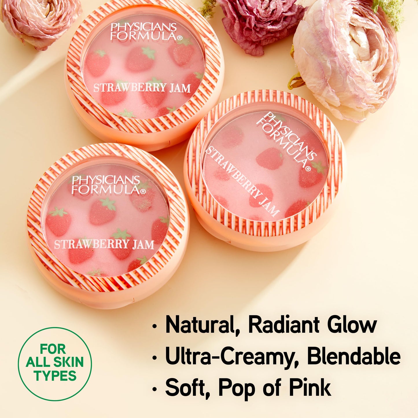 Physicians Formula Murumuru Strawberry Jam Blush Strawberry, Shimmery finish Beauty & Personal Care Physicians Formula