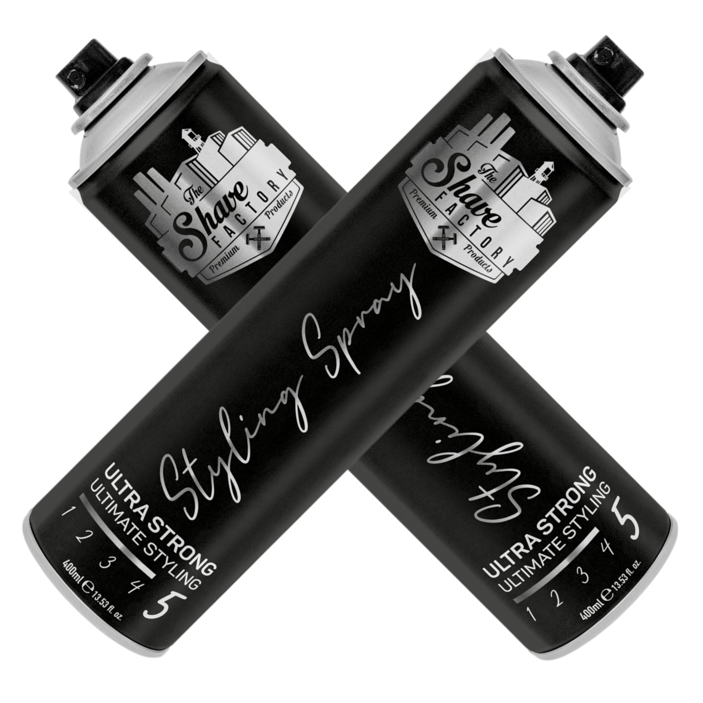 the shave factory Ultra Strong Styling Spray: Long-lasting Hold, Perfect Control and Impeccable Style 400ml 13.52 fl oz. (Regular) Beauty & Personal Care the shave factory