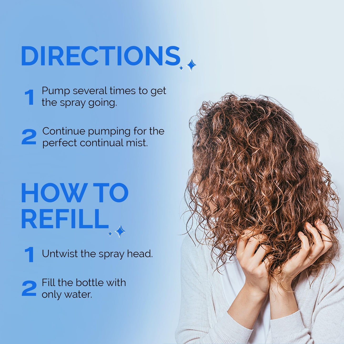 CURLY HAIR SOLUTIONS Curl Keeper H2O Water Bottle,12oz Beauty & Personal Care Curly Hair Solutions