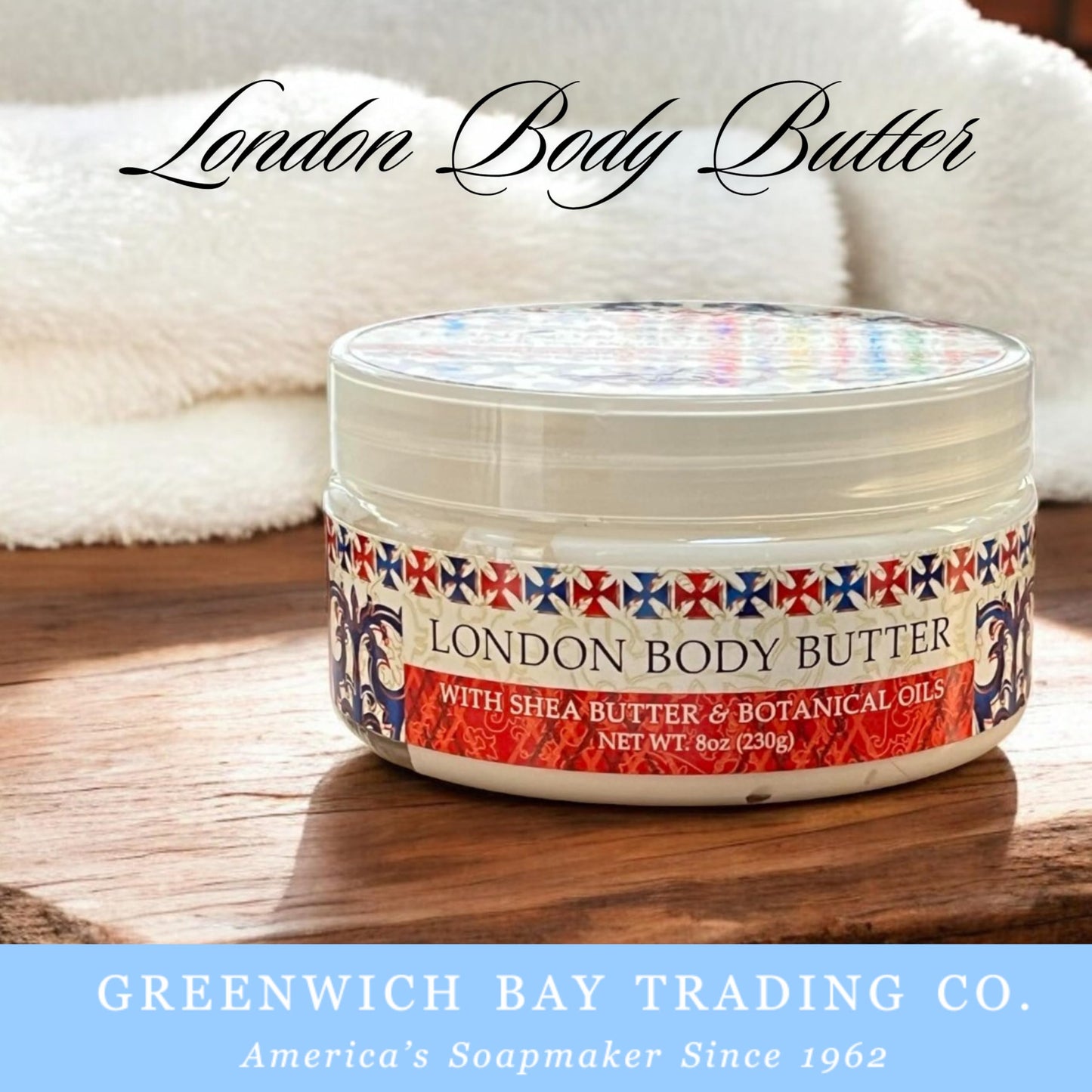 Greenwich Bay Trading Destination Body Butter 8oz | Luxurious Moisturizing Cream | Enriched with Shea Butter & Essential Oils for Deep Hydration | Beauty & Personal Care Greenwich Bay Trading Company