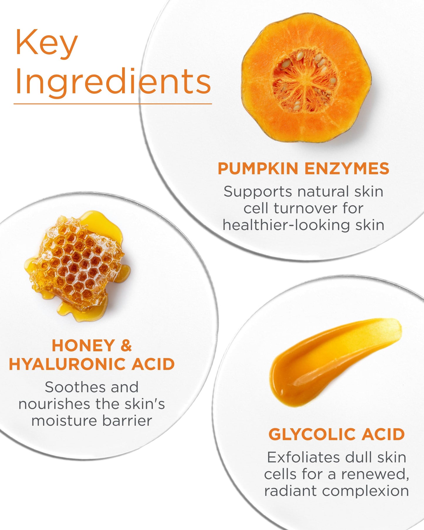 Andalou Naturals Pumpkin Honey Glycolic Mask (NEW FORMULA) - Exfoliating Face Mask with Glycolic Acid, Vitamin C for a Radiant Glow - Gentle Exfoliant Beauty & Personal Care Andalou Naturals