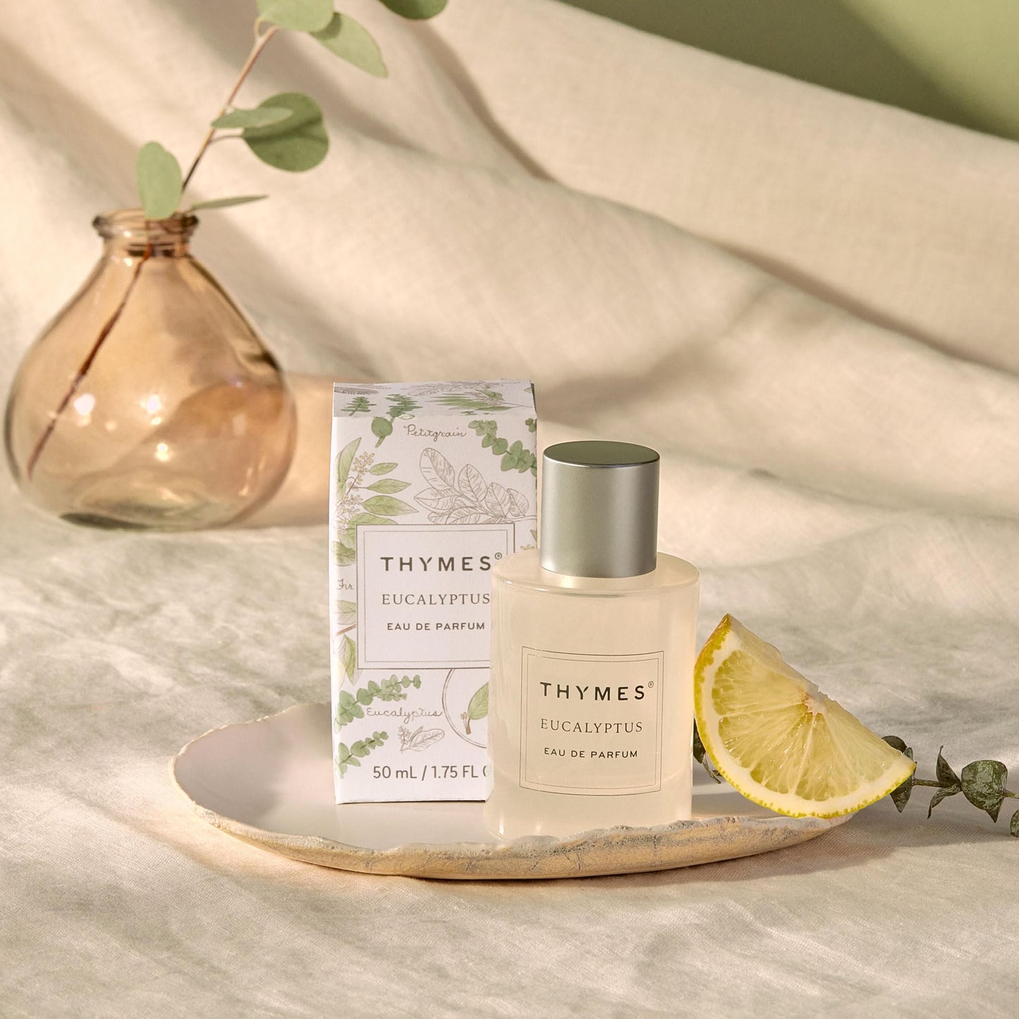Thymes Eau De Parfum - Scented Perfumes for Women - Women's Fragrances with Notes of Eucalyptus Oil, Lemon, Petitgrain, Bergamot, Lemongrass, & Lush Beauty & Personal Care Thymes