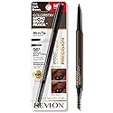 Revlon ColorStay Micro Eyebrow Pencil with Built In Spoolie Brush, Infused with Argan and Marula Oil, Stocking Stuffer for Her, 456 Dark Brown, 0.003… Beauty & Personal Care REVLON