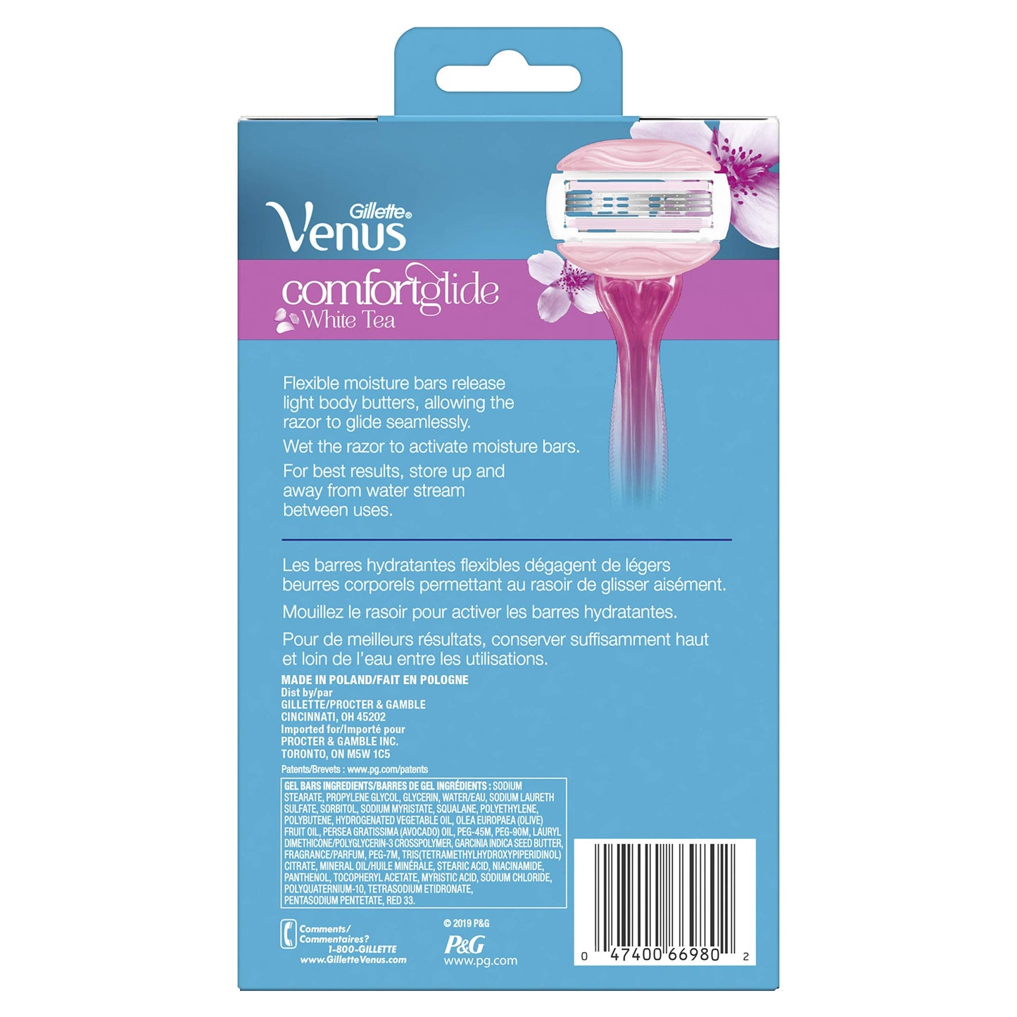 Gillette Venus ComfortGlide White Tea Scented Women's Disposable Razors, 4 Count Beauty and Personal Care Gillette Venus