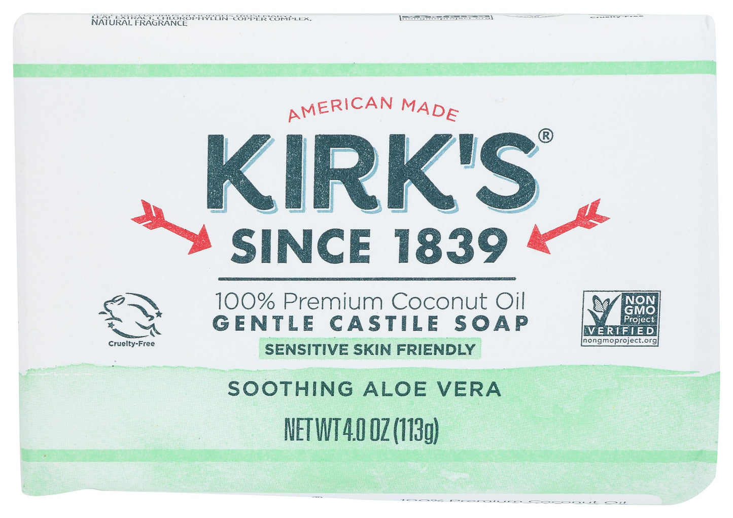 Kirk's Original Coco Castile Bar Soap Soothing Aloe Vera, 4 Oz Beauty & Personal Care Kirk's