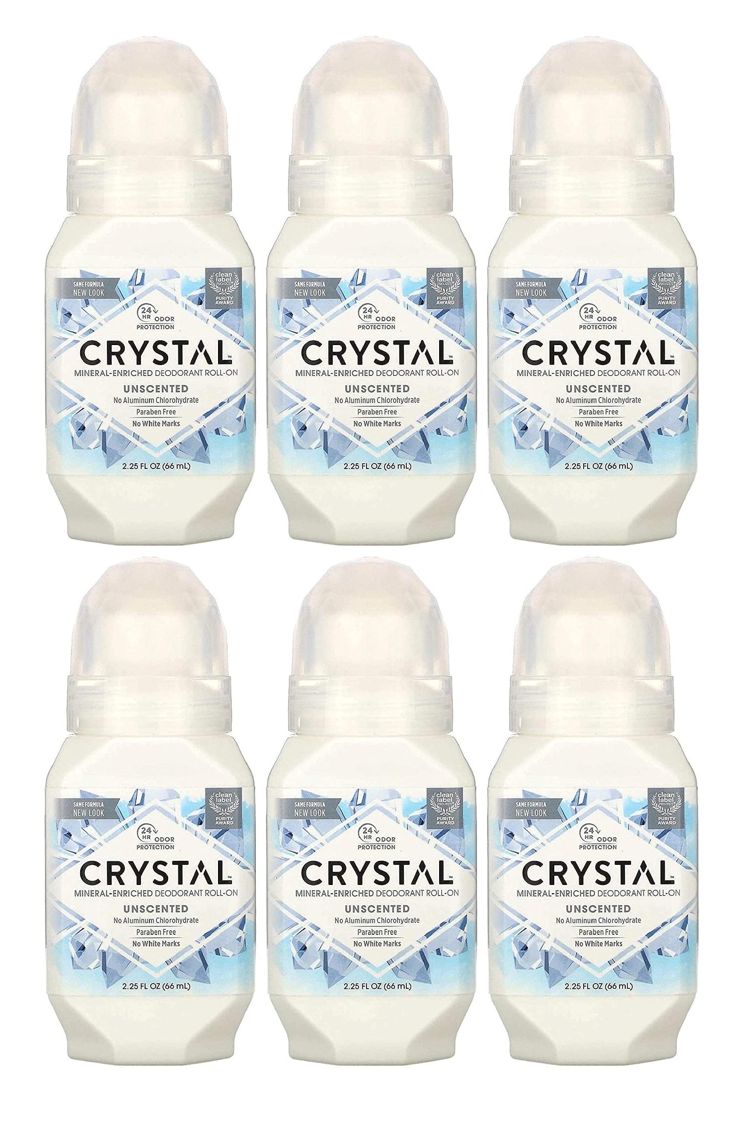 Crystal Body Roll-On Deodorant, 2.25 Ounce - 6 per case. Beauty and Personal Care Crystal Essence