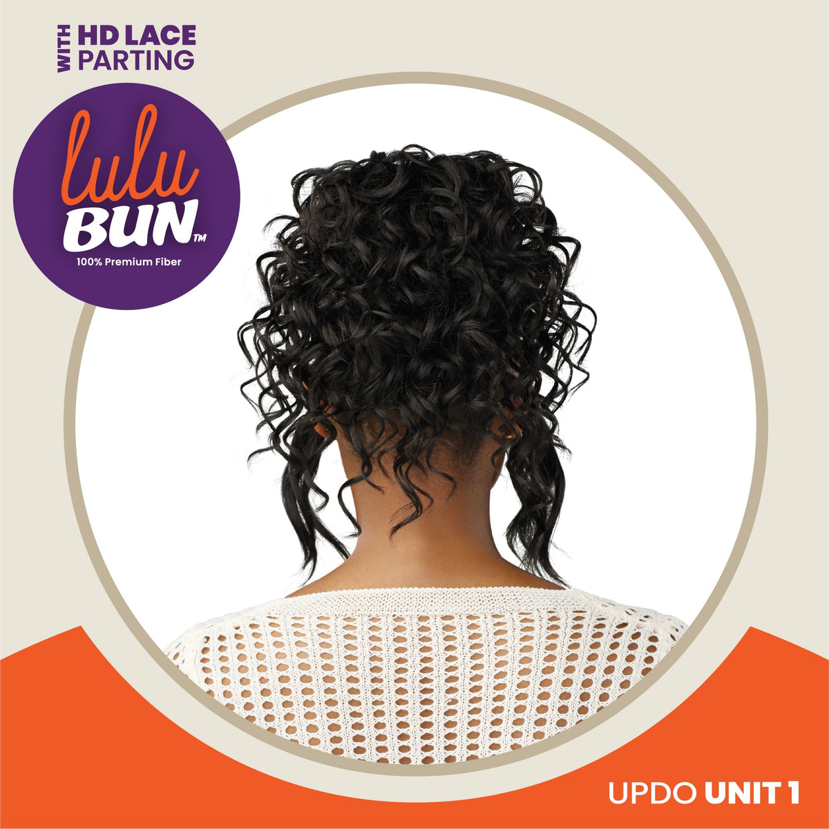 Sensationnel Lulu Bun Updo Hairextensions-Unit 1,2 DARKBROWN