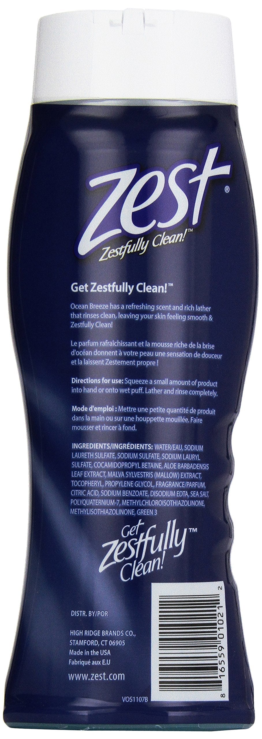 Zest Moisturizing Body Wash, Ocean Energy, 18 oz Beauty & Personal Care Zest