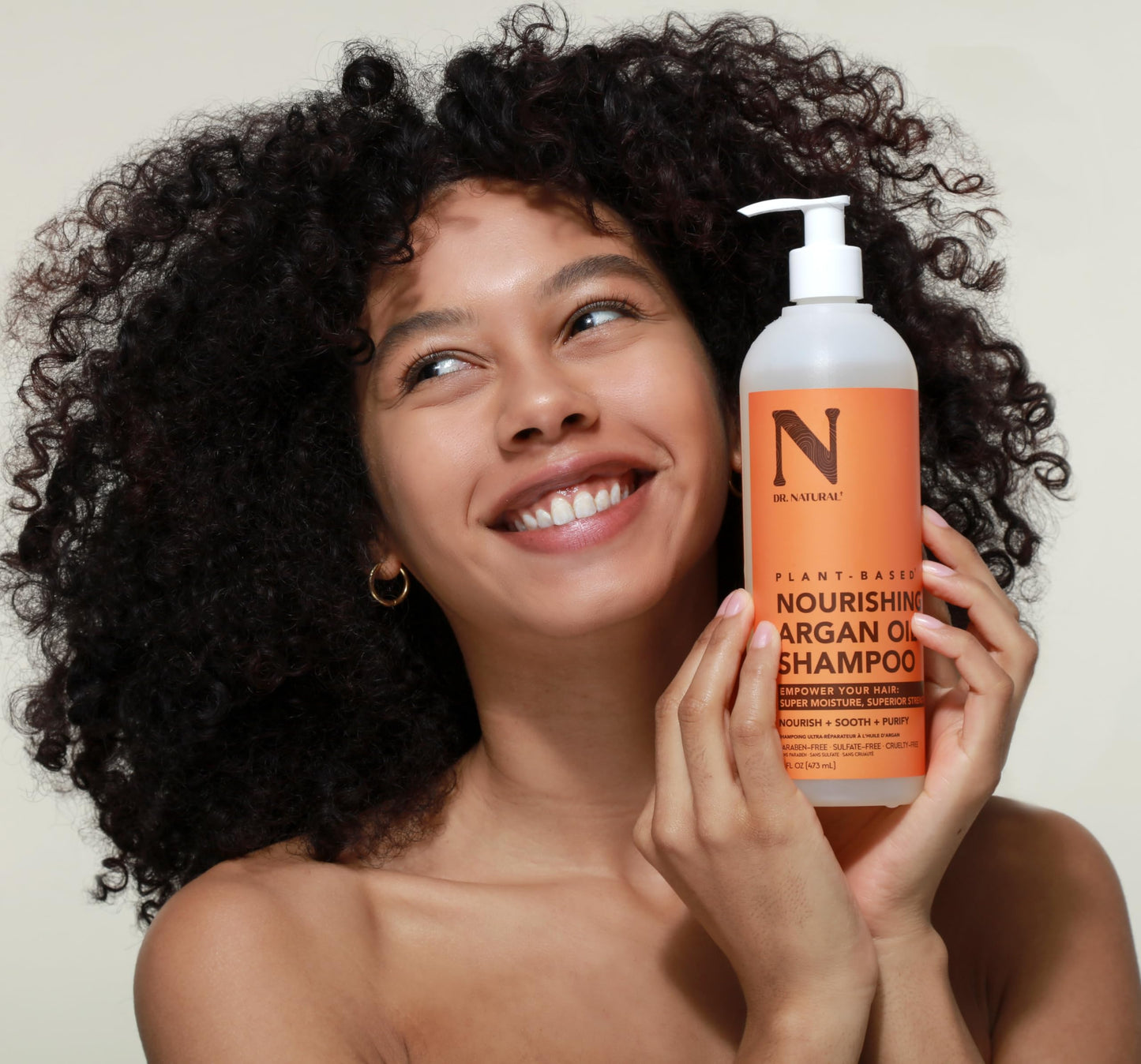Dr. Natural Nourishing Argan Oil Shampoo - Hydrating for Dry Hair - Clarifying to Control Frizz - For All Hair Types - 16 oz Beauty & Personal Care Dr. Natural