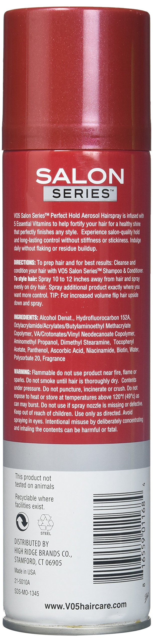 VO5 Salon Series Perfect Hold Aerosol Hair Spray, 9 oz Beauty & Personal Care VO5