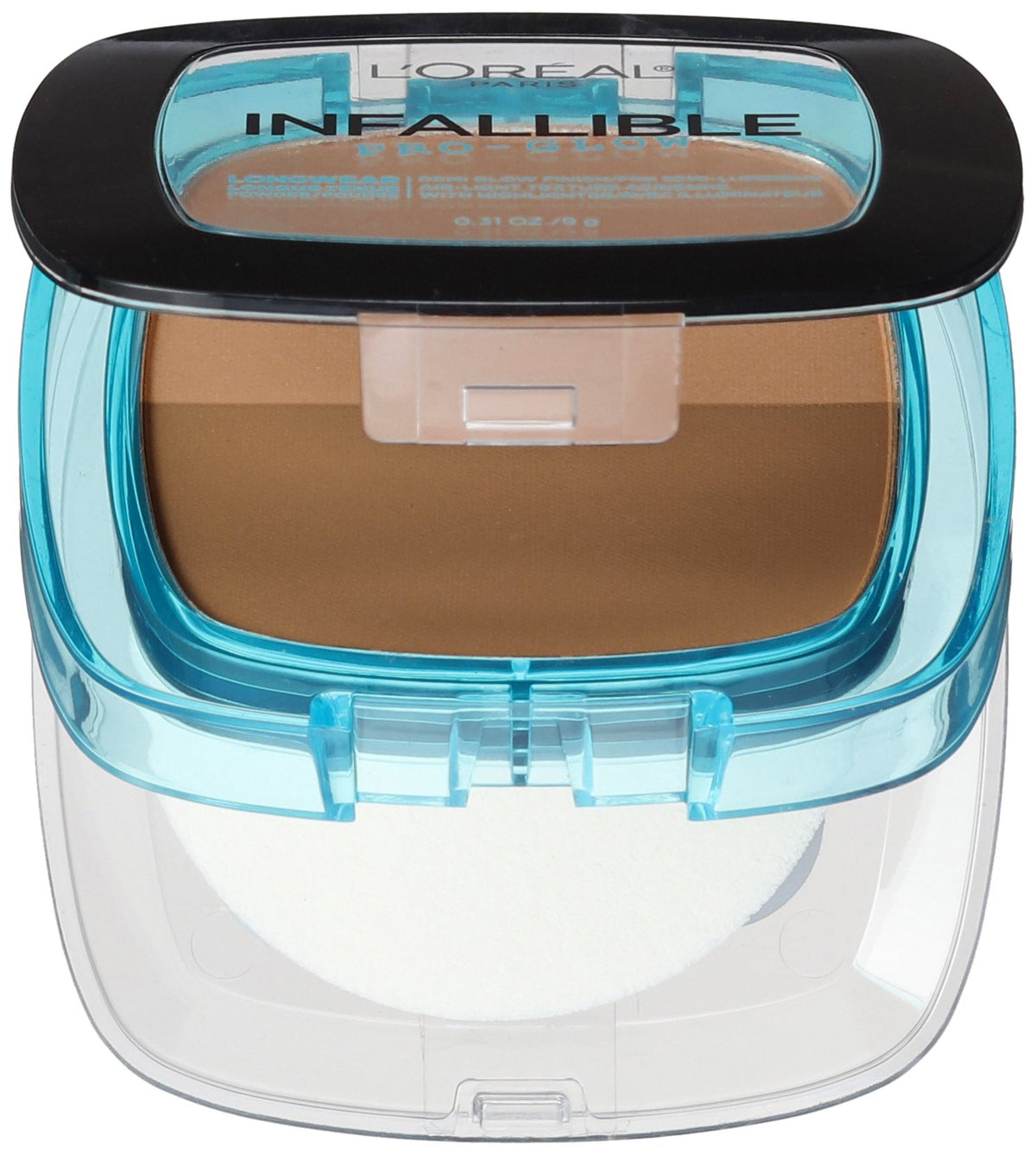 L’Oréal Paris Infallible Pro Glow Pressed Powder, Creme Cafe, 0.31 oz.