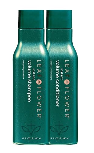 Leaf & Flower Volume Shampoo/Conditioner Duo Pack, 2 x (12oz/350ml) Beauty & Personal Care Leaf & Flower