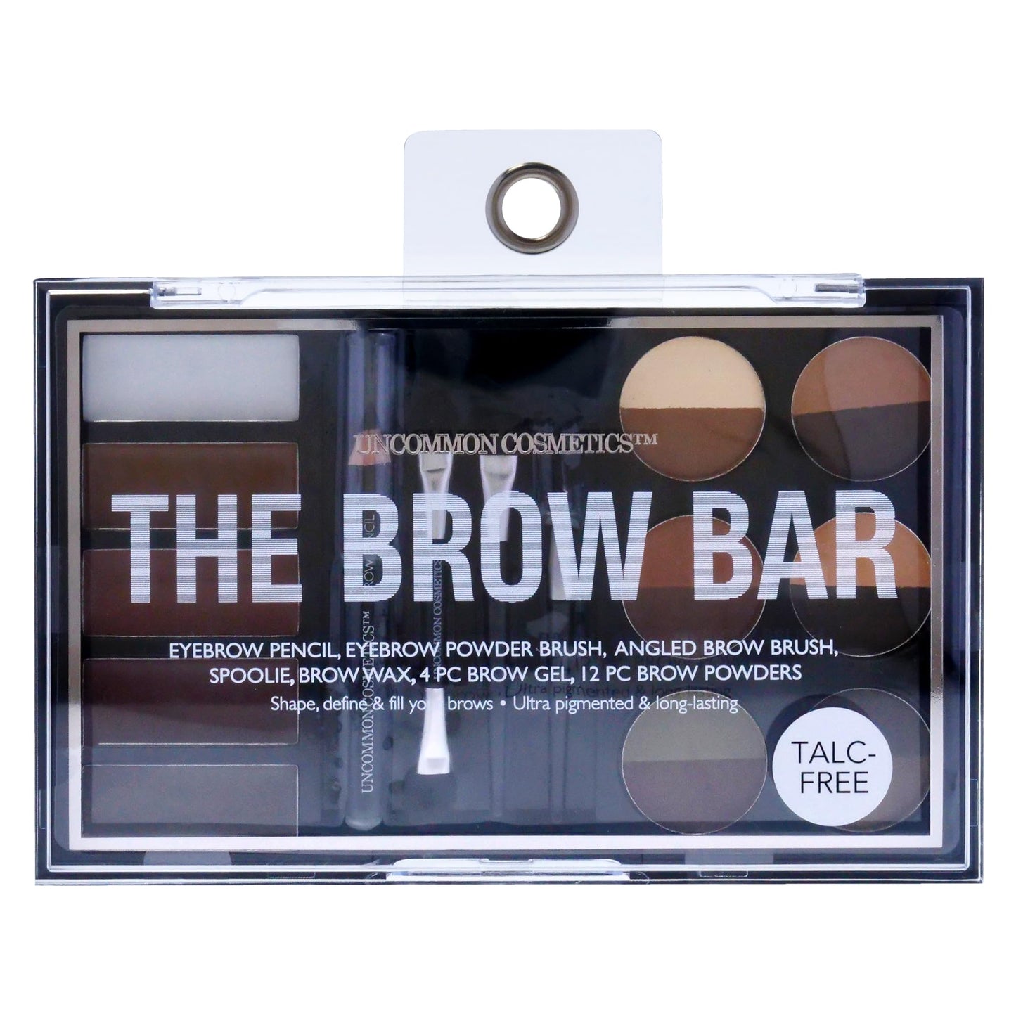 Uncommon Cosmetics The Brow Bar - All-in-One Kit with Variety of Ultra-Pigmented Shades - Eyebrow Gel, Brow Wax and 16 Brow Powders - 21 Pc Gift Set Beauty & Personal Care Uncommon Cosmetics