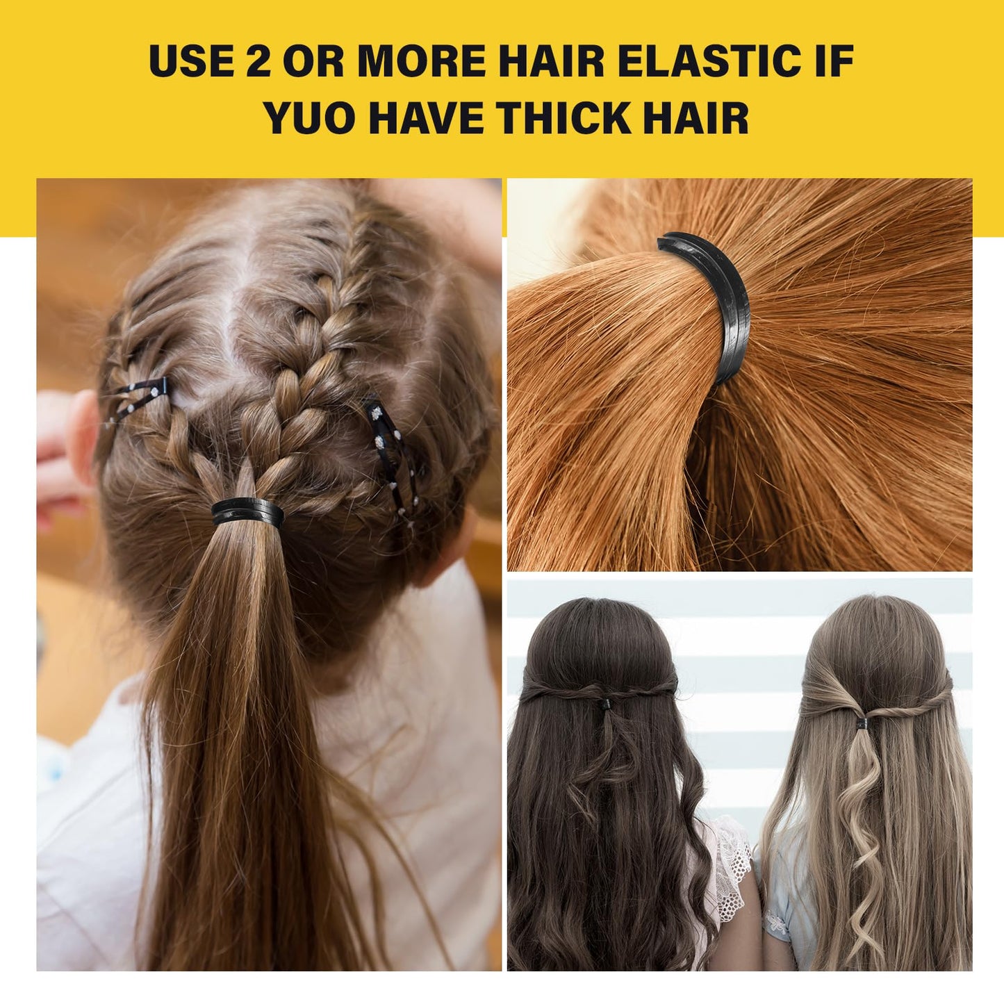 Hicarer 1000 pcs Mini Rubber Hair Bands 1/2 Soft Elastic Bands for Woman Hair Braids Ponytails & Beards Small Dreadlocks, Wedding Hairstyle Beauty and Personal Care Hicarer