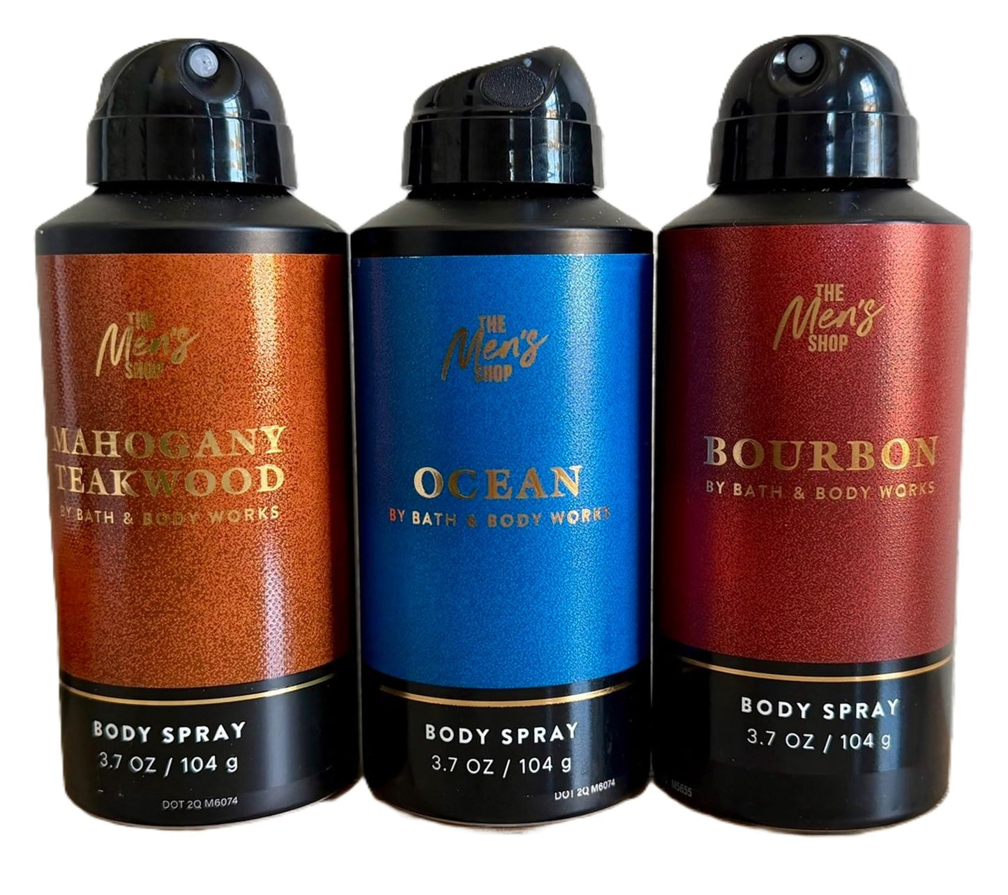 Bath & Body Works The Men's Shop Body Spray - Pack of 3 (Mahogany Teakwood, Ocean, Bourbon) Beauty & Personal Care Bath & Body Works
