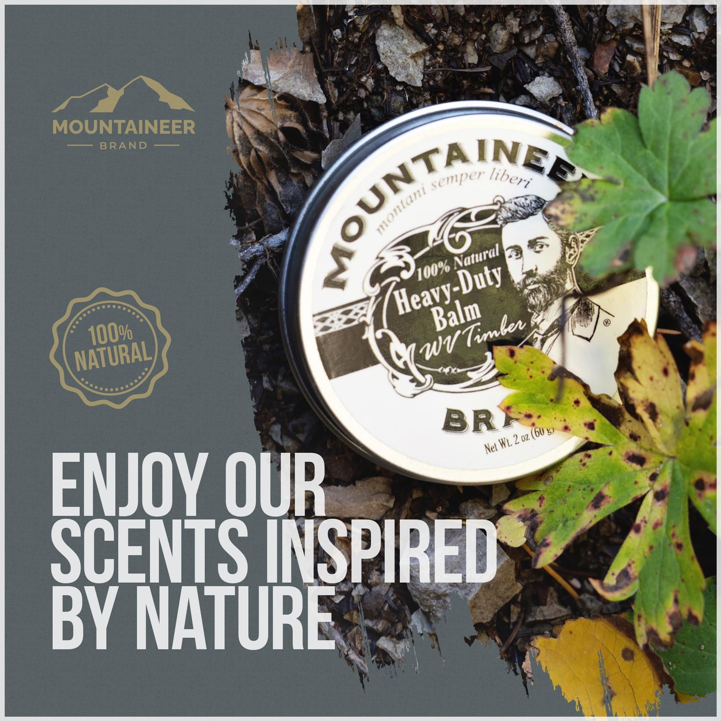 Mountaineer Brand Natural Heavy Duty Beard Balm | Timber Scent | Made in West Virginia | Beard Tamer | Conditions, Softens, Tames, Style | 2oz Beauty & Personal Care Mountaineer Brand