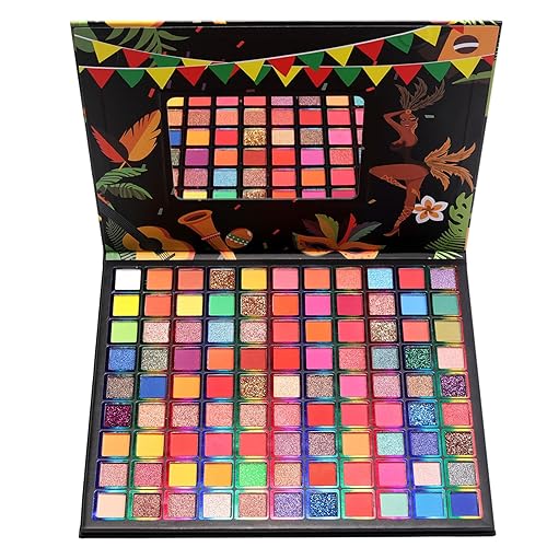 99 Colors Eyeshadow Palette, Rainbow Colors Makeup Eyeshadow Palette, Professional High Pigmented Matte Glitter Makeup Pallet, Waterproof Long Lasting Beauty & Personal Care BONNIE CHOICE