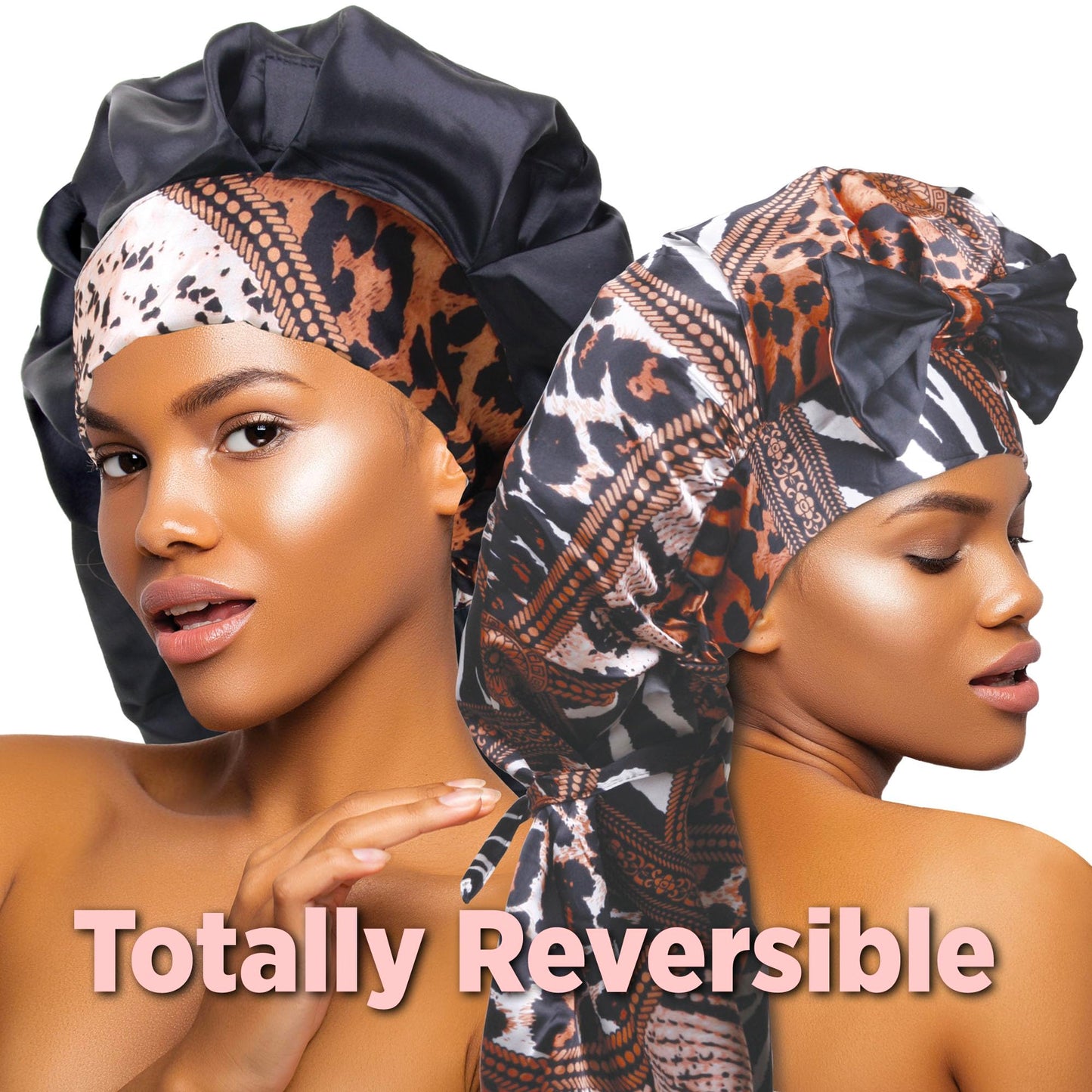 DONNA Braid Bonnet 1pc Satin Bonnet Hair Bonnet Removable & Reversible Bow Tie for Women with Long Braids, Shower Cap for Women, Dreadlock, Long Beauty and Personal Care DONNA