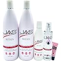 JAS Retain Port Treatment with Keratin + Collagen Shampoo 32 fl oz, Mask 32 fl oz, Leave in Cream 8 fl oz and Styling Serum with Vitamin E 5 fl oz Beauty & Personal Care JAS Systems