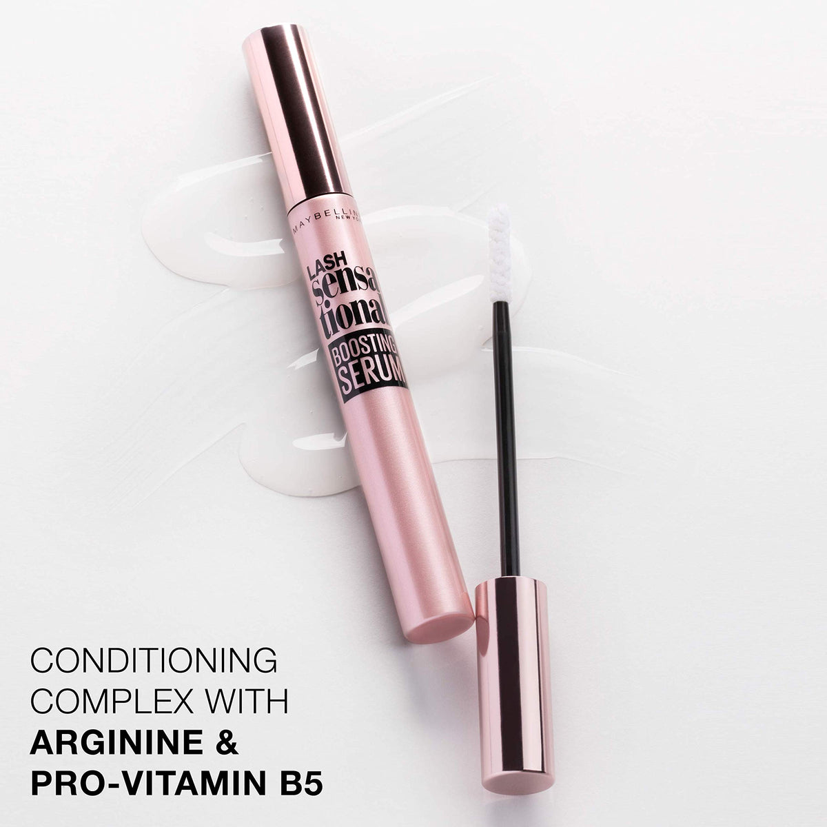 Maybelline Lash Sensational Boosting Eyelash Serum & Washable Mascara Set, Blackest Black