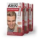 Just For Men Easy Comb-In Color Mens Hair Dye, Easy No Mix Application with Comb Applicator - Dark Blond, A-15, Pack of 3 Beauty & Personal Care Just for Men