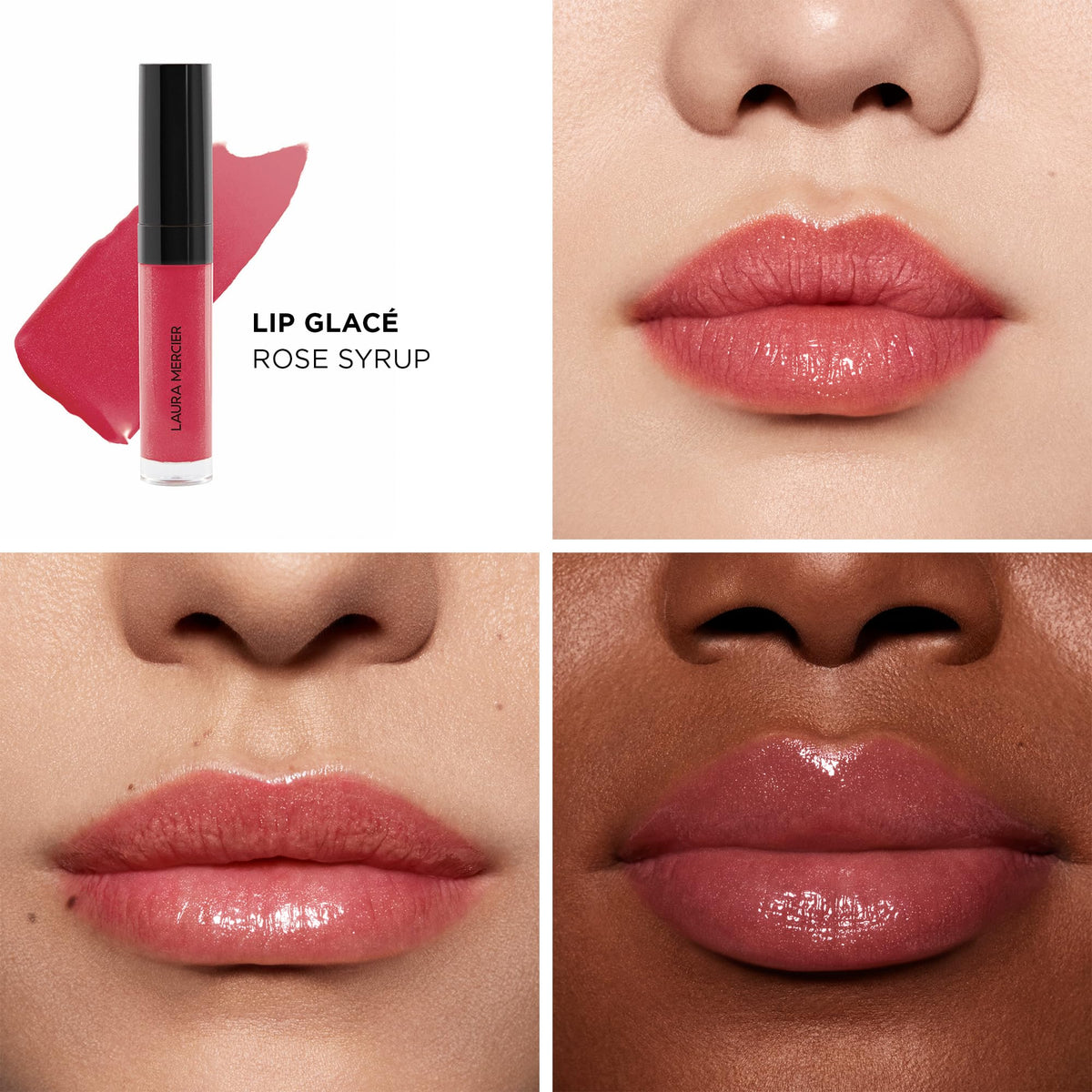 Laura Mercier Lip Glacé Balm Gloss, High-Shine Finish, 24HR Moisture, Improves Hydration, Smooth and Even Application, Infused with Jojoba Oil, 190 Beauty & Personal Care Laura Mercier