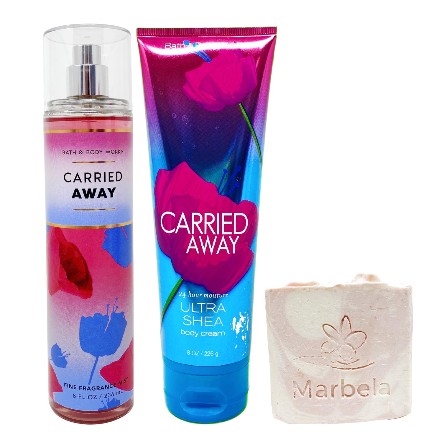 Bath & Body Works Carried Away - Duo Gift Set - Fine Fragrance Mist and Body Cream With a Himalayan Salts Springs Soap. Beauty and Personal Care Bath & Body Works