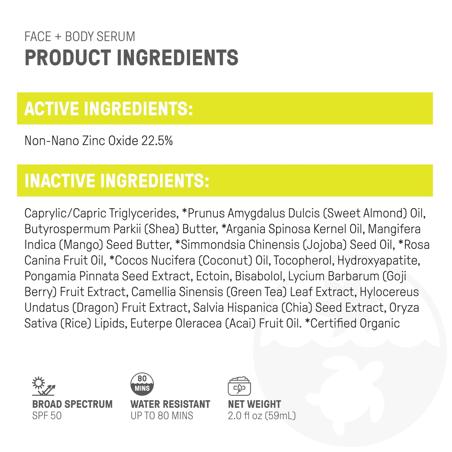 Raw Elements Face + Body Serum SPF 50 All-Natural Mineral Sunscreen - Reef Safe, Water Resistant, Broad Spectrum UVA/UVB Protection, Safe For All Beauty & Personal Care Raw Elements